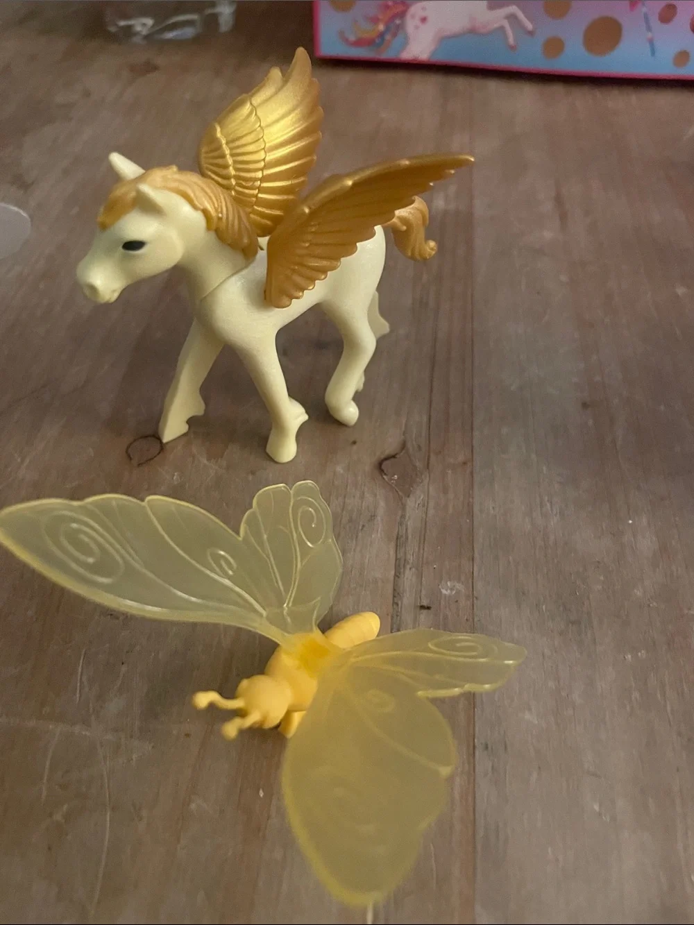 Blue-Haired Fairy & Yellow Pegasus Playset for Kids Play Mobil
